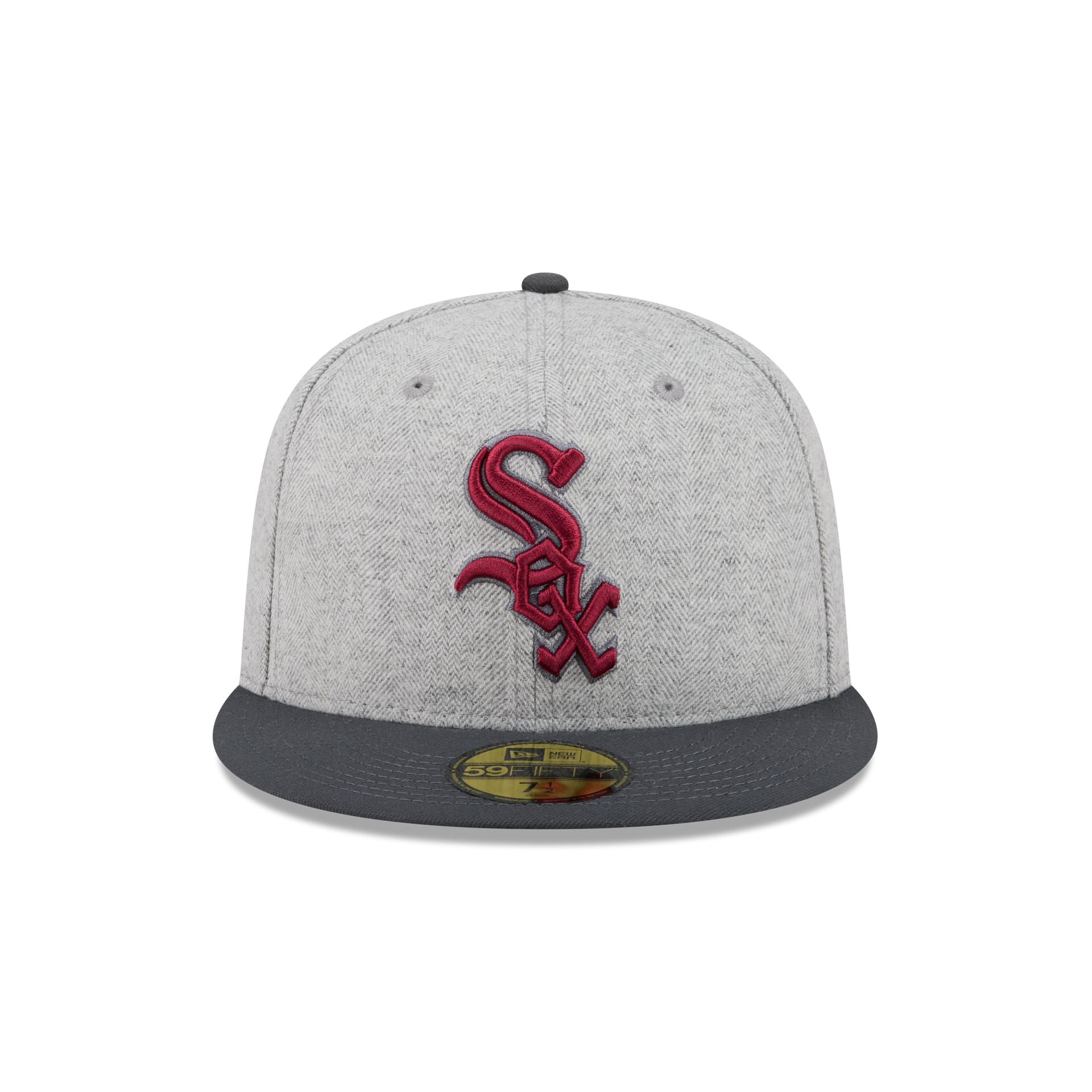 Chicago White Sox Gray Herringbone 59FIFTY Fitted Hat
