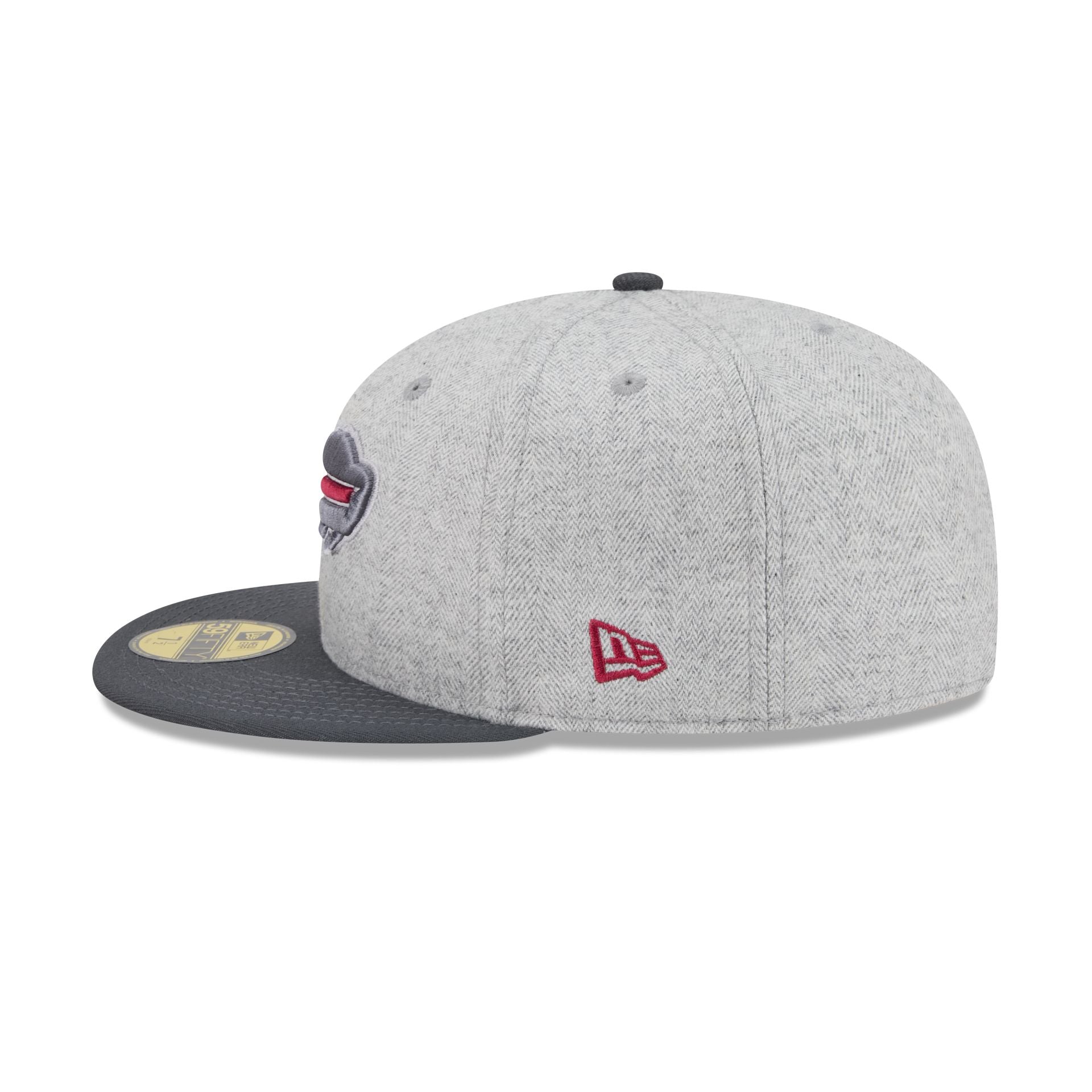 Buffalo Bills Gray Herringbone 59FIFTY Fitted Hat