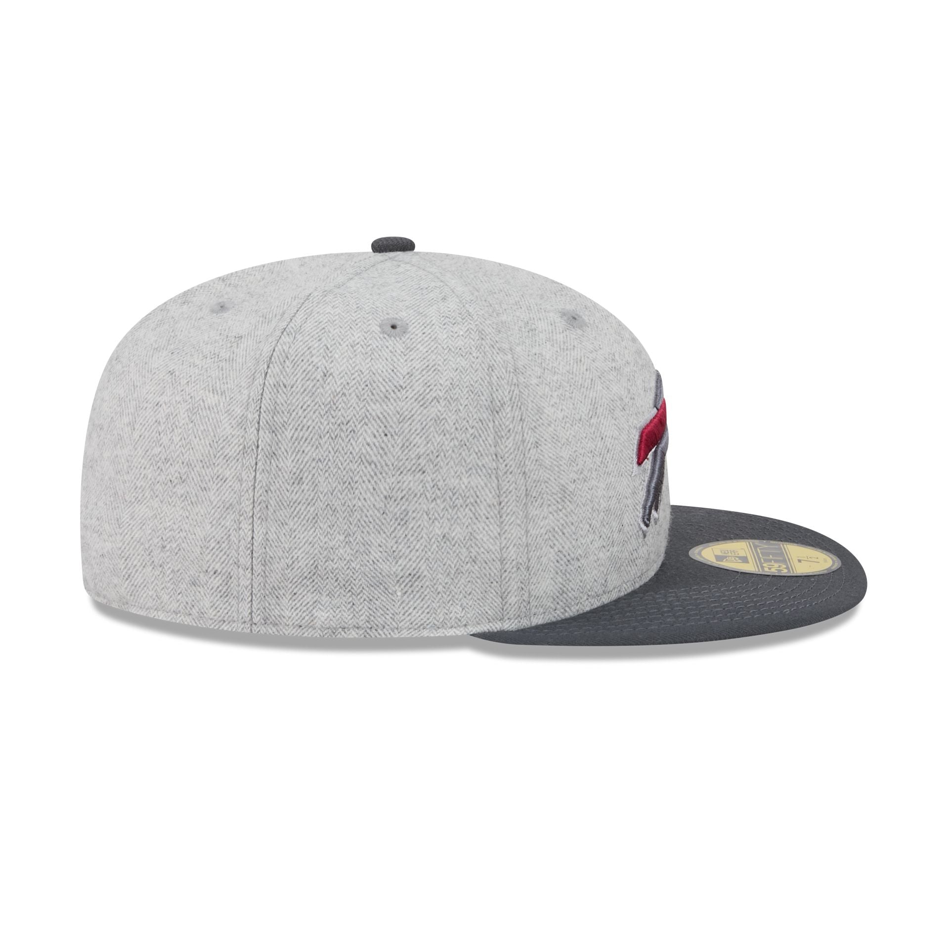 Buffalo Bills Gray Herringbone 59FIFTY Fitted Hat