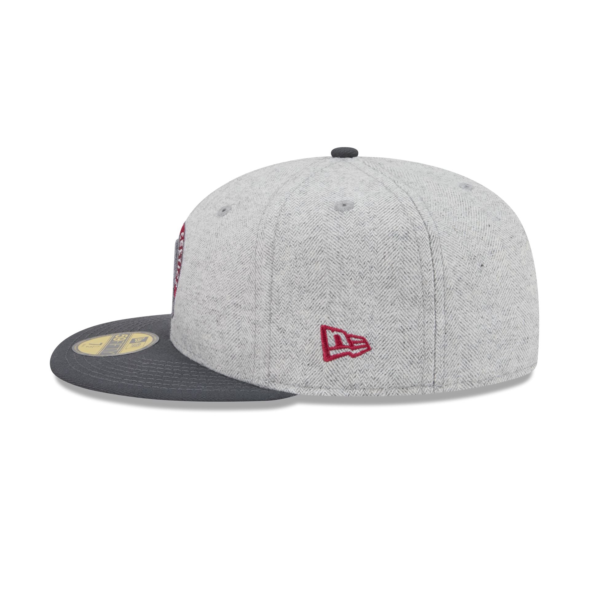 Boston Celtics Gray Herringbone 59FIFTY Fitted Hat
