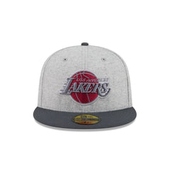 Los Angeles Lakers Gray Herringbone 59FIFTY Fitted Hat
