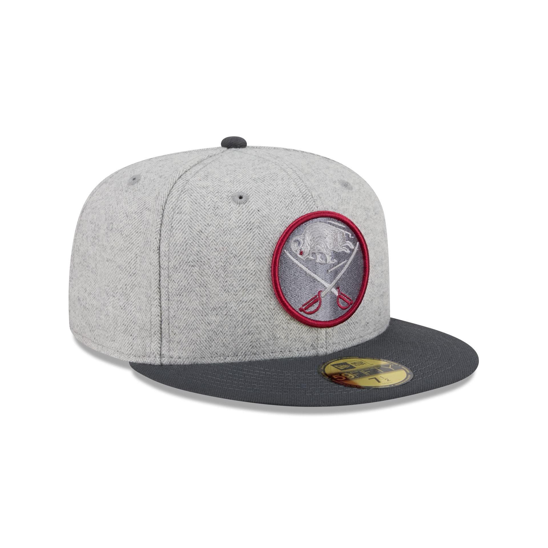 Buffalo Sabres Gray Herringbone 59FIFTY Fitted Hat