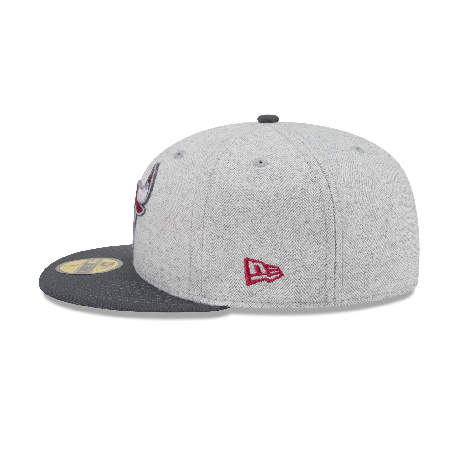 Chicago Bulls Gray Herringbone 59FIFTY Fitted Hat