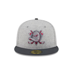 Anaheim Ducks Gray Herringbone 59FIFTY Fitted Hat
