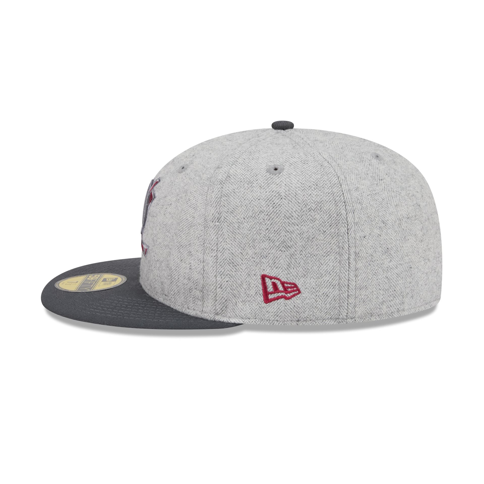 Anaheim Ducks Gray Herringbone 59FIFTY Fitted Hat