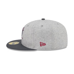Anaheim Ducks Gray Herringbone 59FIFTY Fitted Hat