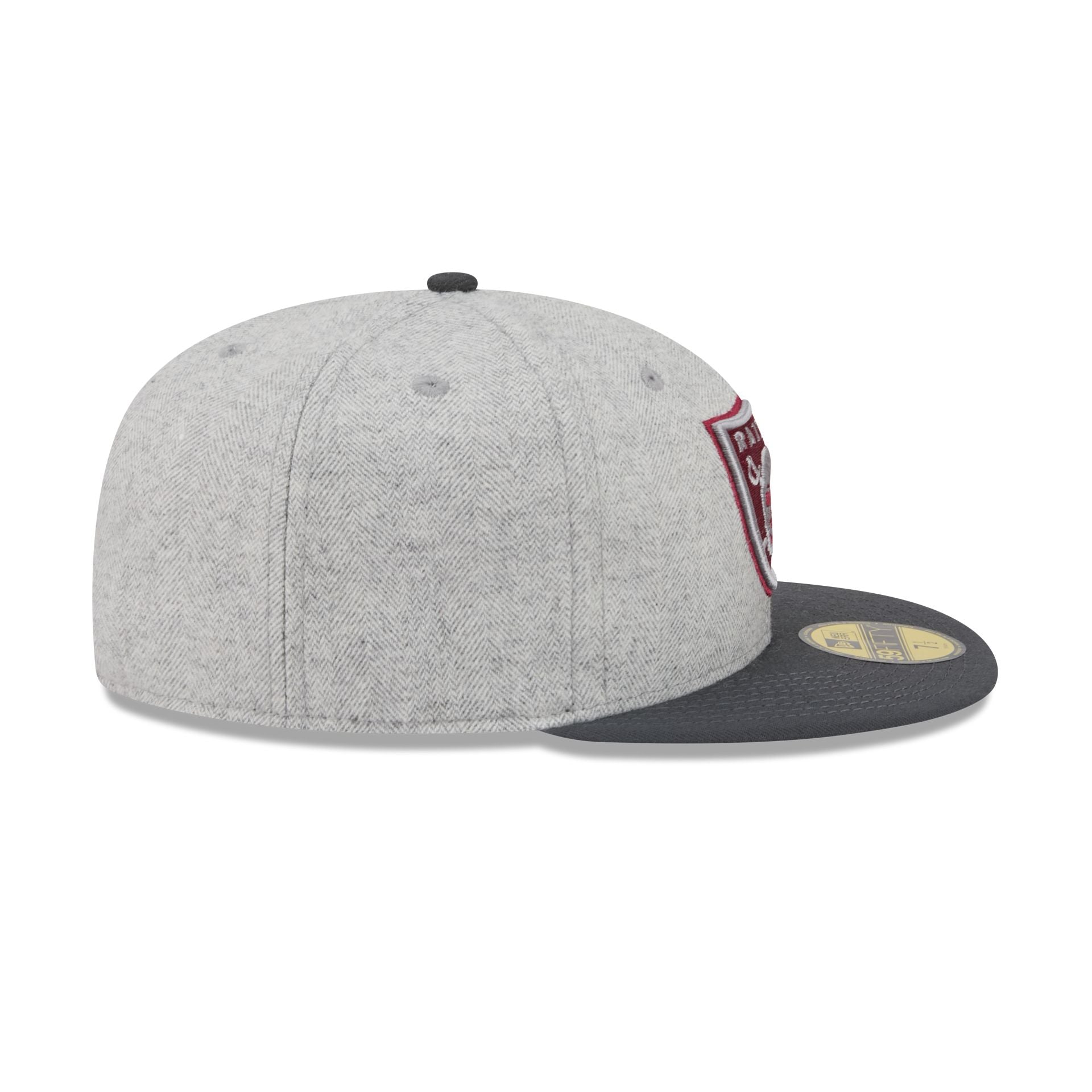 Las Vegas Raiders Gray Herringbone 59FIFTY Fitted Hat