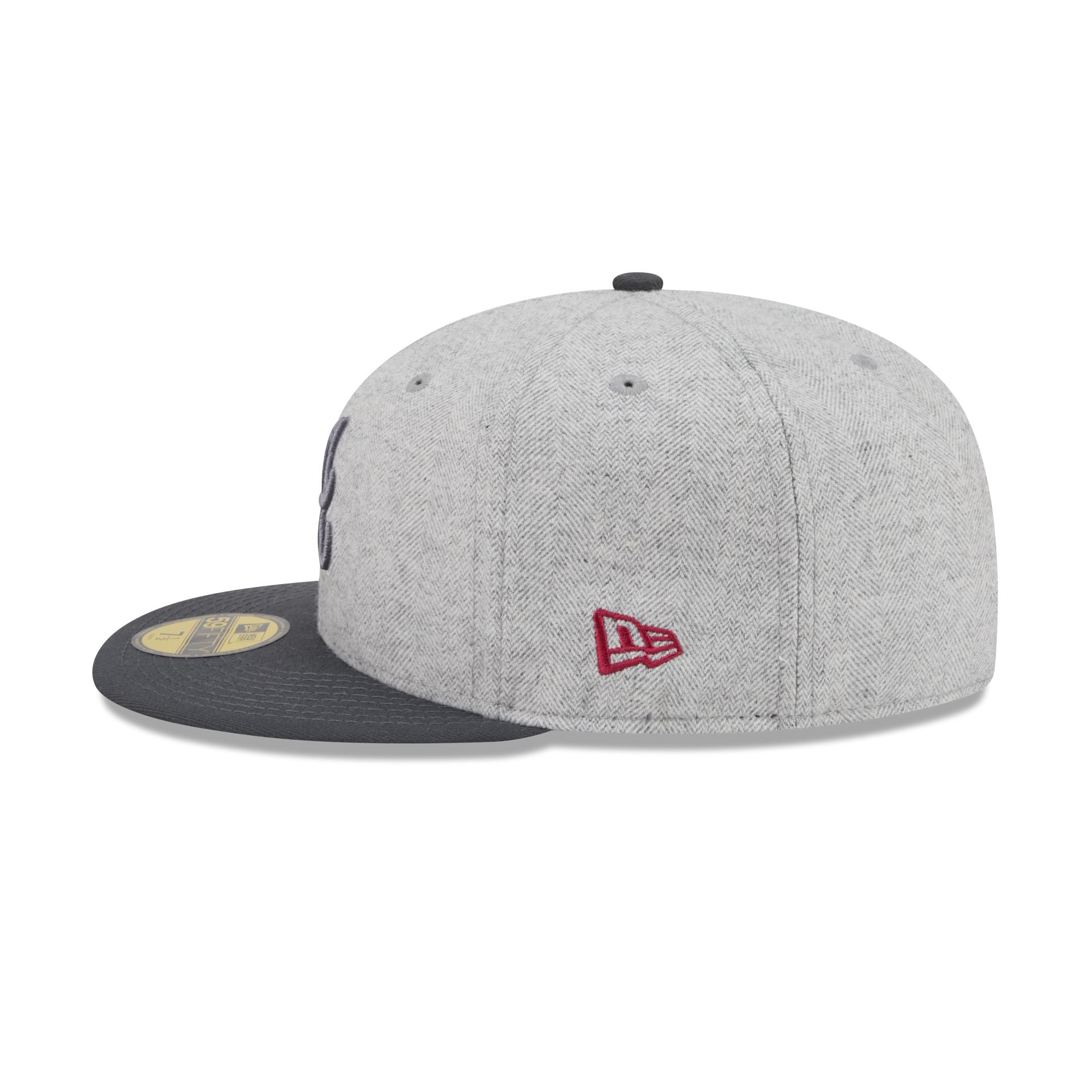 Atlanta Braves Gray Herringbone 59FIFTY Fitted Hat