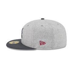 Atlanta Braves Gray Herringbone 59FIFTY Fitted Hat
