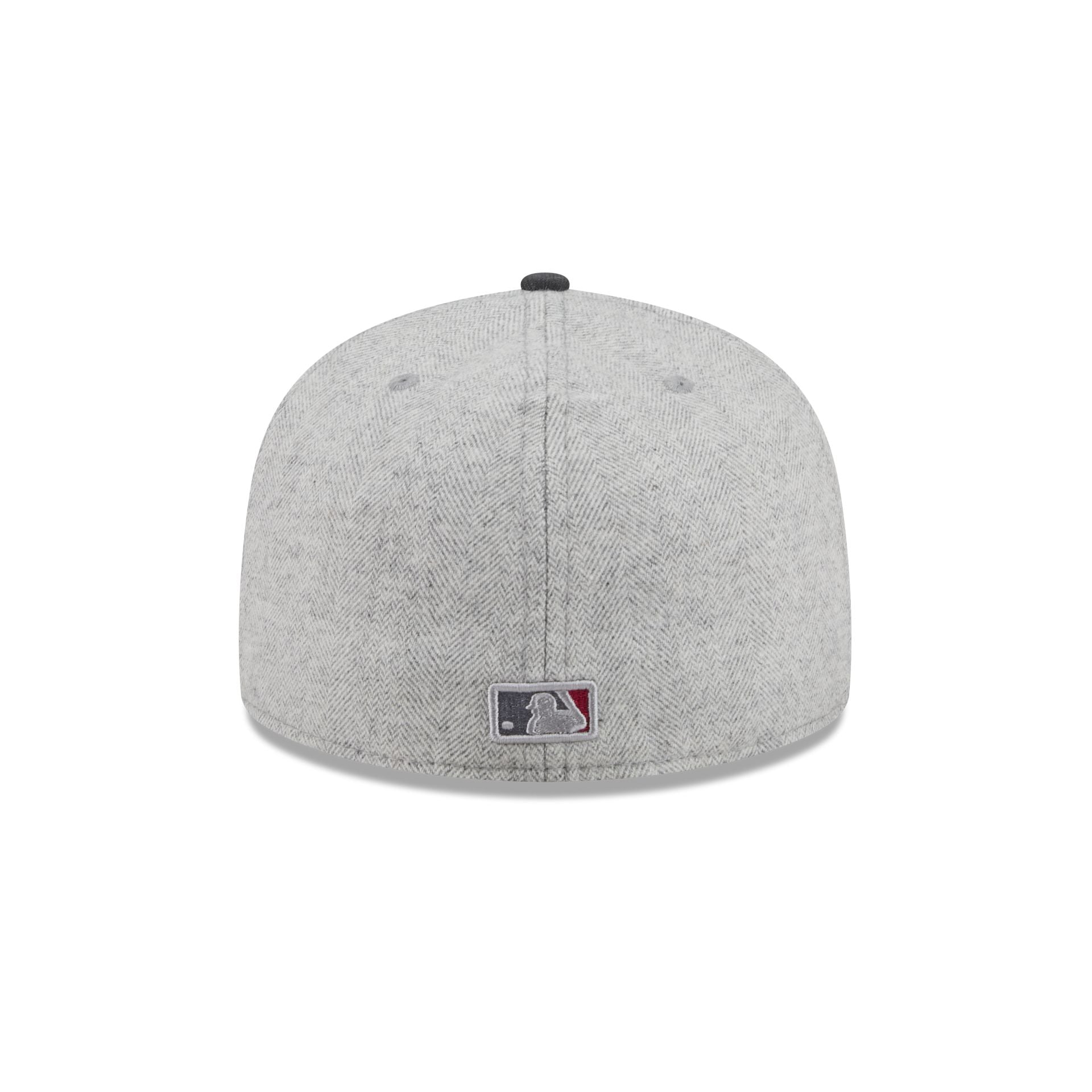 Atlanta Braves Gray Herringbone 59FIFTY Fitted Hat