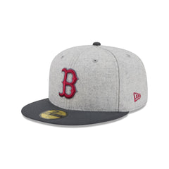 Boston Red Sox Gray Herringbone 59FIFTY Fitted Hat