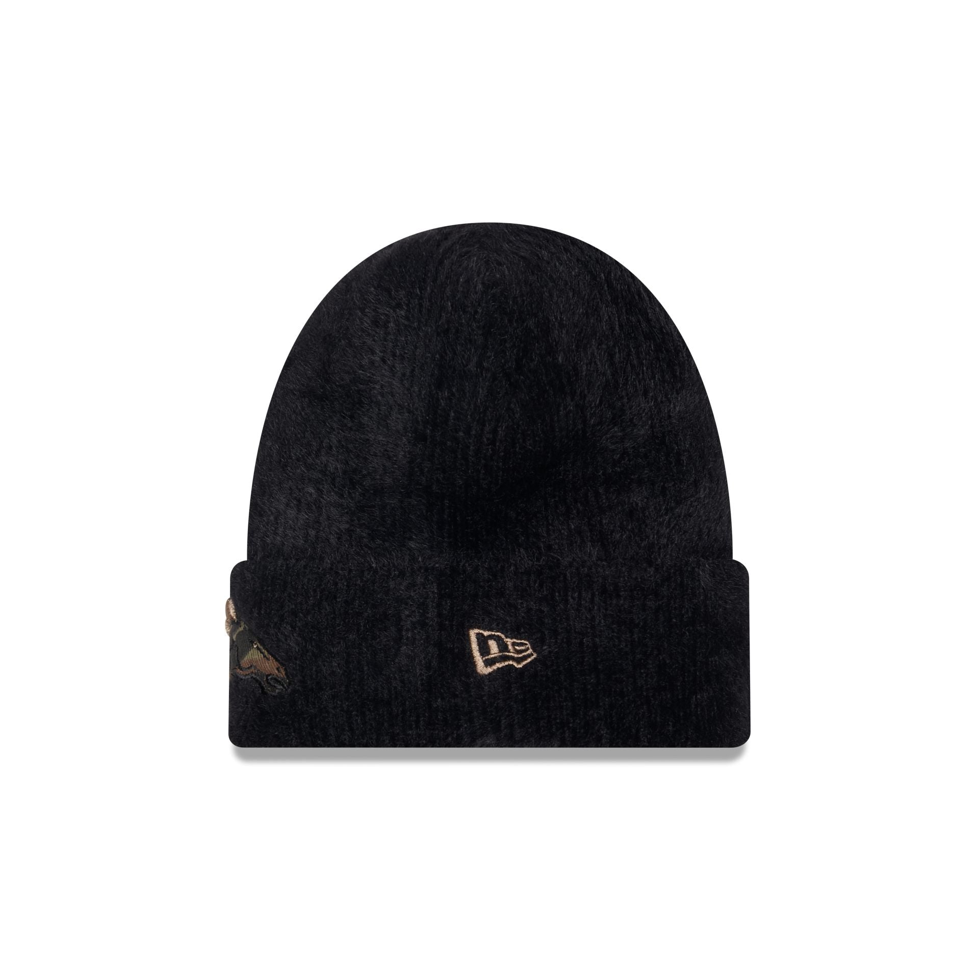 Denver Broncos Camo Logo Fuzzy Cuff Knit Beanie Hat