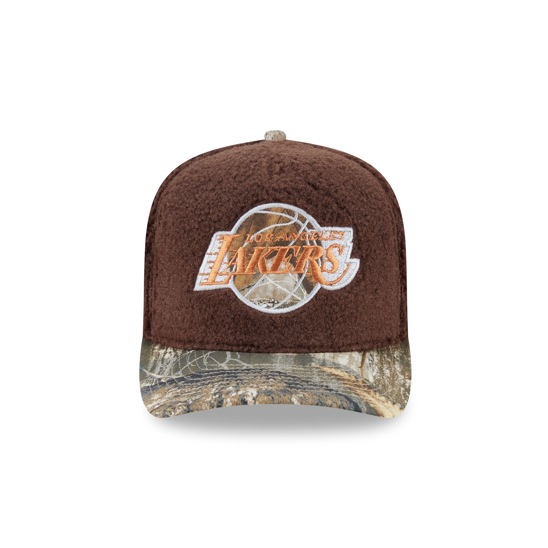 Just Caps Hardwood Classics Realtree Camo Los Angeles Lakers 59FIFTY A-Frame Fitted Hat