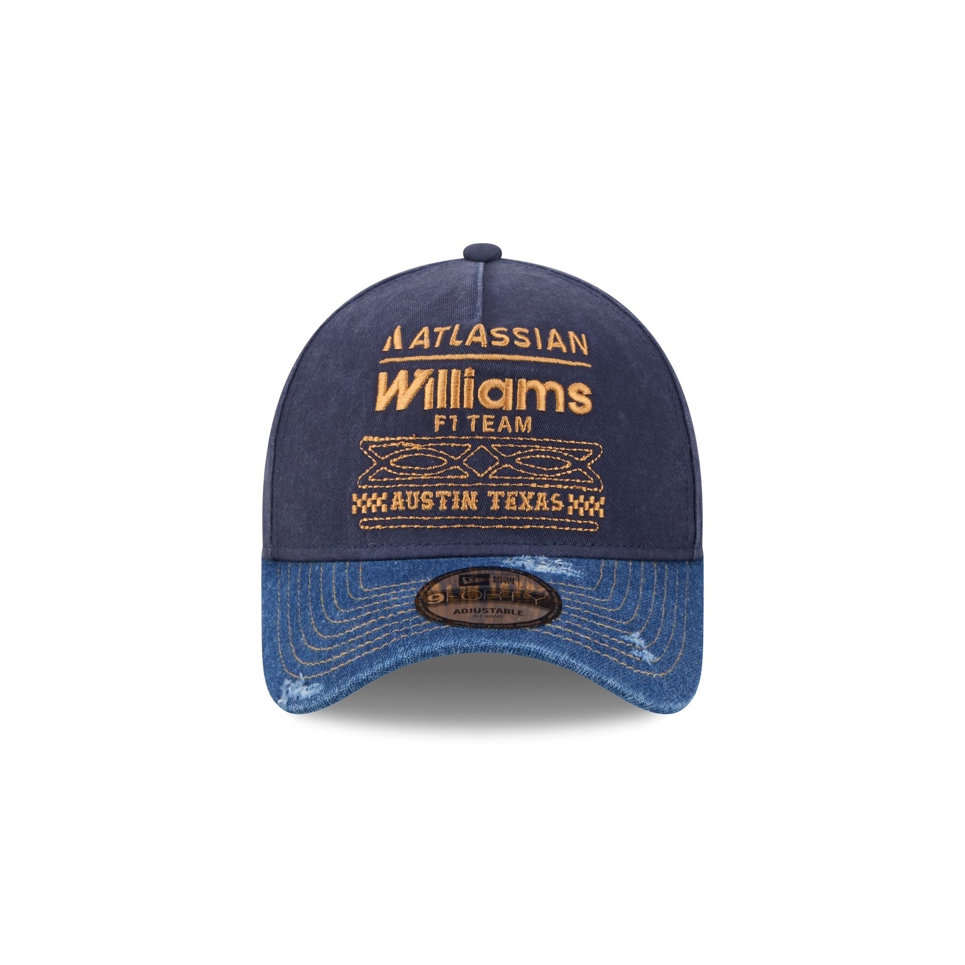 Atlassian Williams F1 Team Distressed Denim 9FORTY A-Frame Snapback Hat