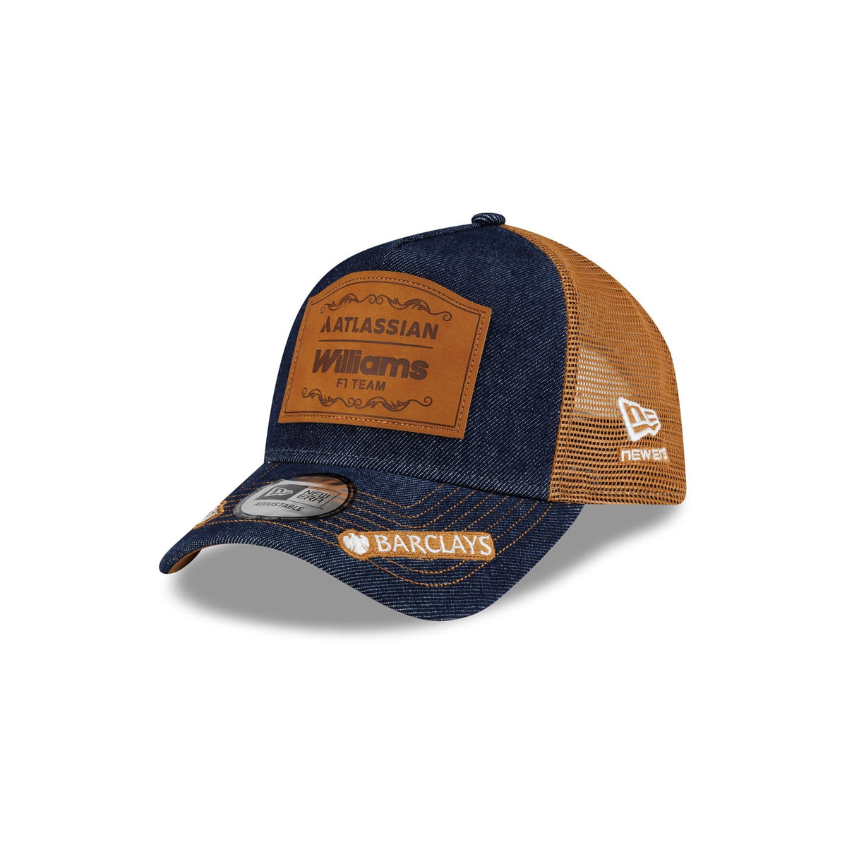 2026 Austin Race Special Atlassian Williams F1 Team Denim 9FORTY A-Frame Trucker Hat