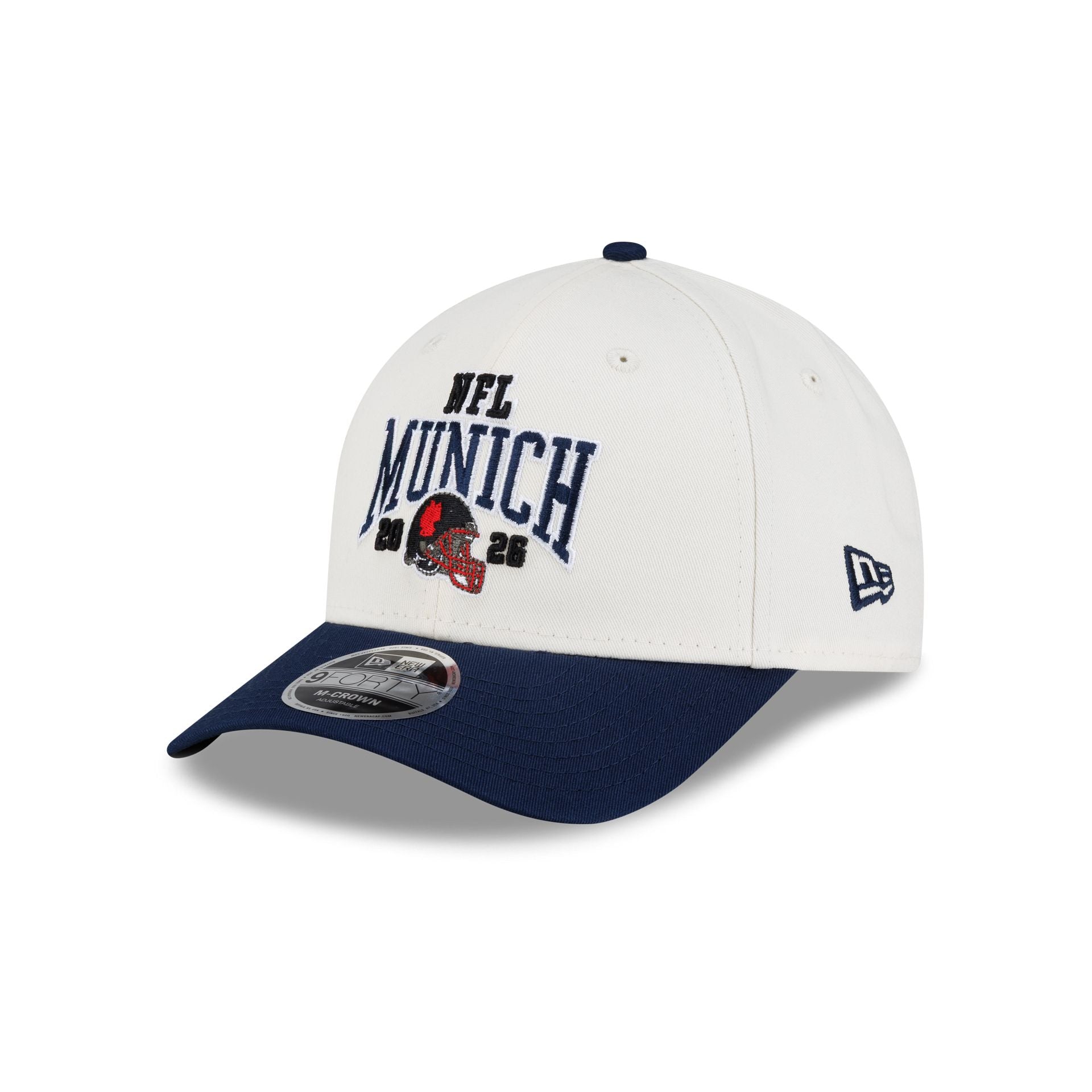 New England Patriots 2026 International Games 9FORTY M-Crown Snapback Hat