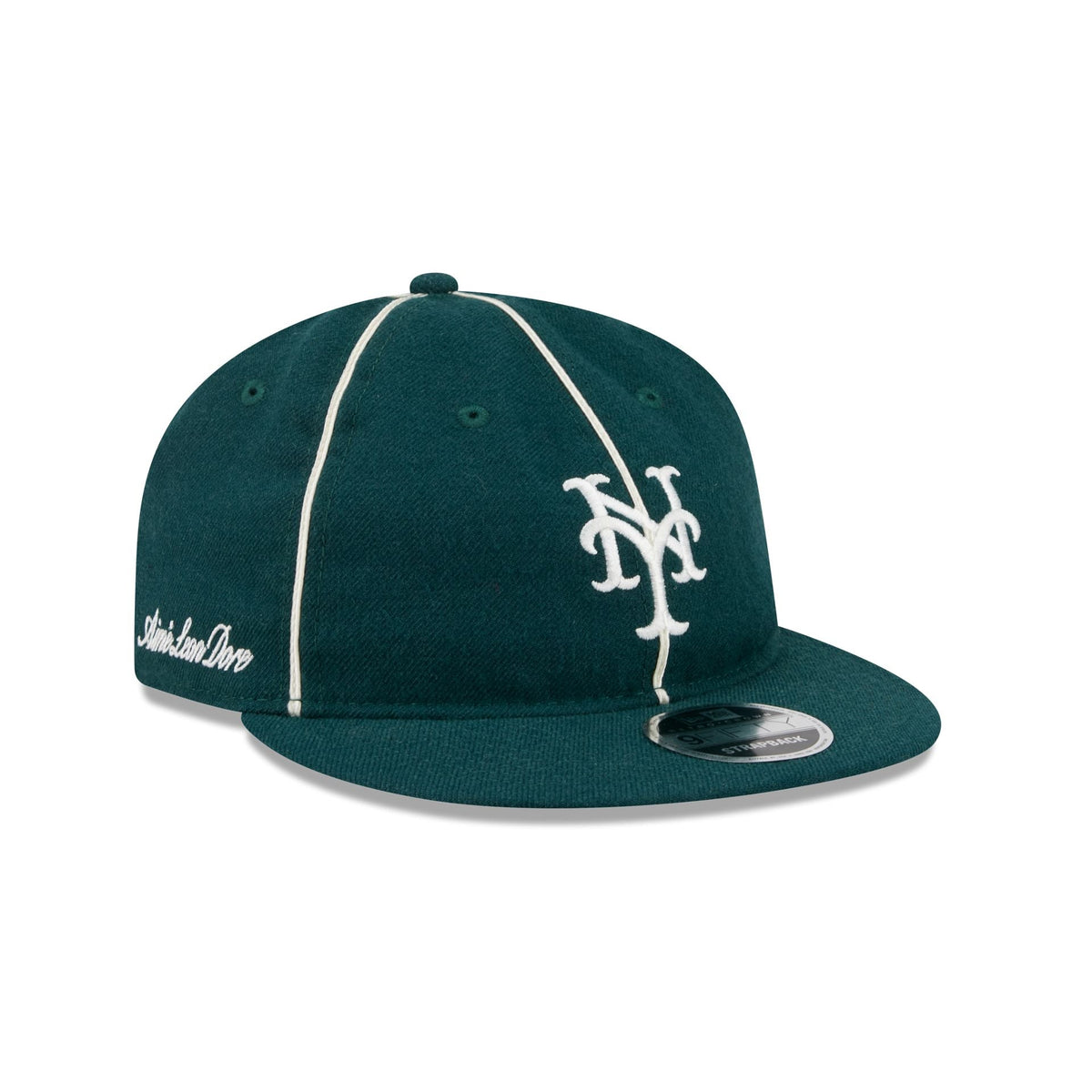 Aim�� Leon Dore New York Mets Piping Green Retro Crown 9FIFTY Adjustable Hat