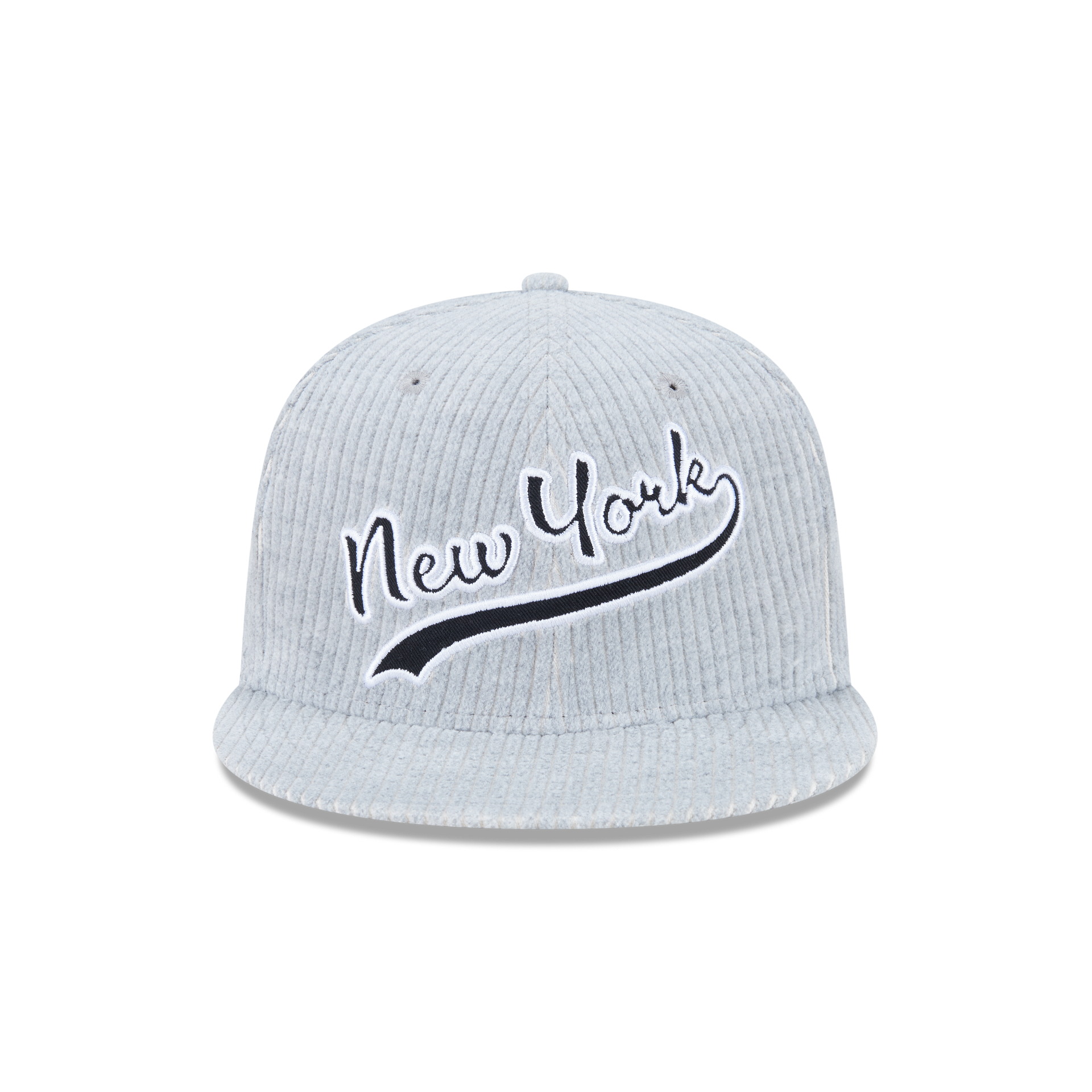 New Era Branded Cord Heather Gray 59FIFTY Fitted Hat
