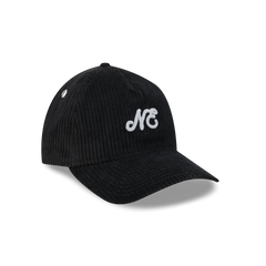 New Era Branded Cord Black 9TWENTY A-Frame Adjustable Hat