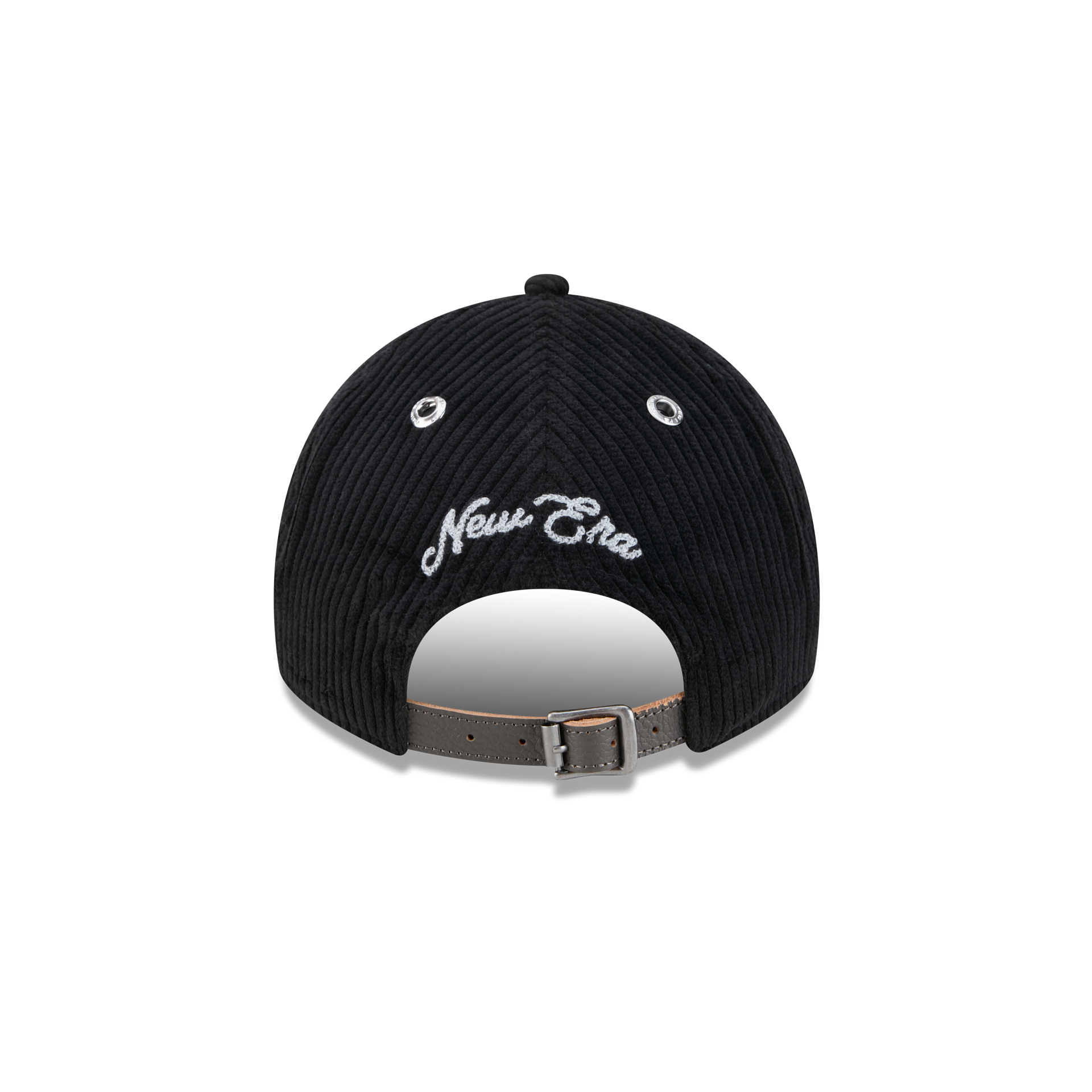 New Era Branded Cord Black 9TWENTY A-Frame Adjustable Hat