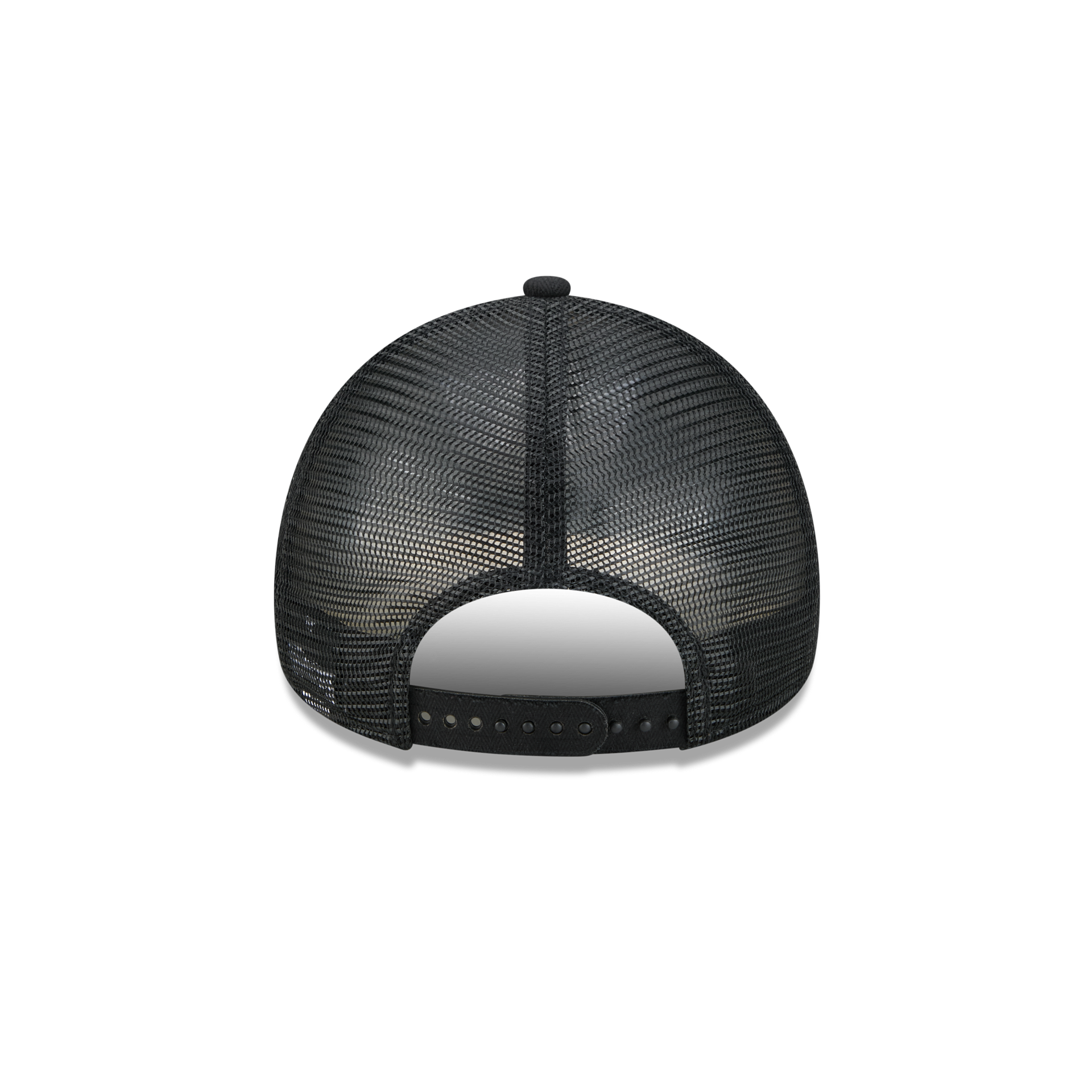 New Era Branded Herringbone Black 9FORTY A-Frame Trucker Hat