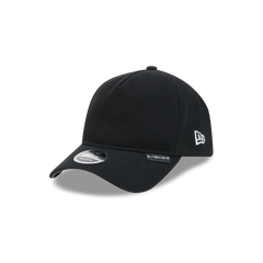 New Era Branded Herringbone Black 9FORTY A-Frame Unstructured Snapback Hat