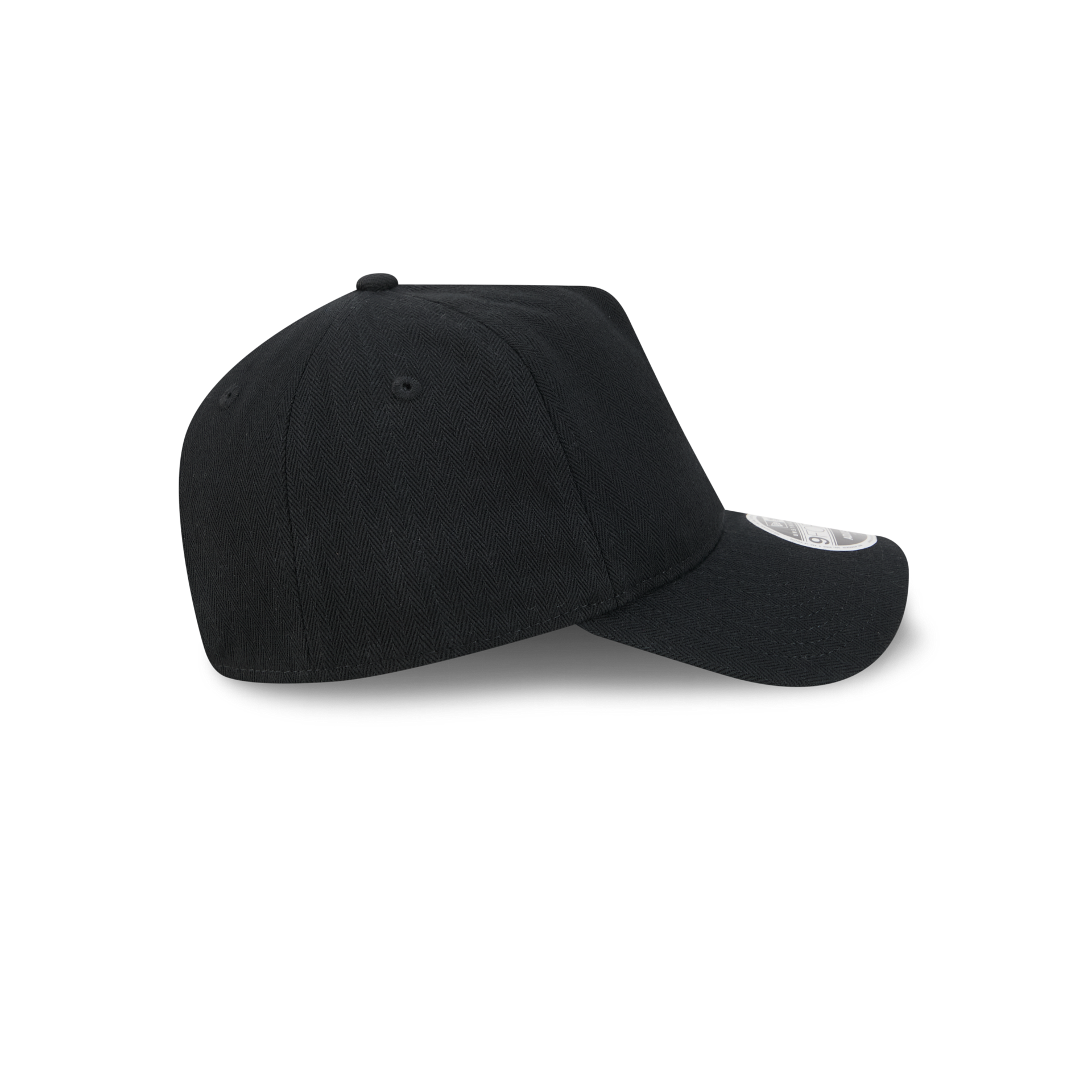 New Era Branded Herringbone Black 9FORTY A-Frame Unstructured Snapback Hat