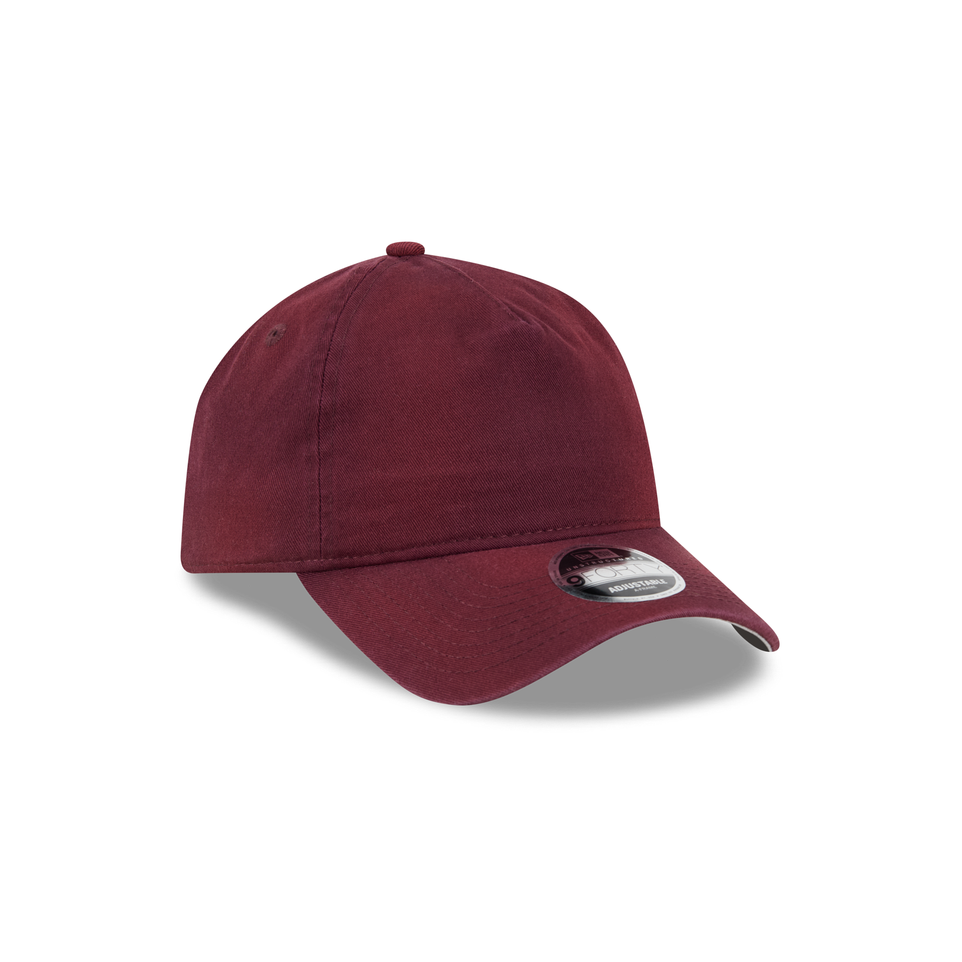New Era Branded Washed Maroon 9FORTY A-Frame Unstructured Snapback Hat