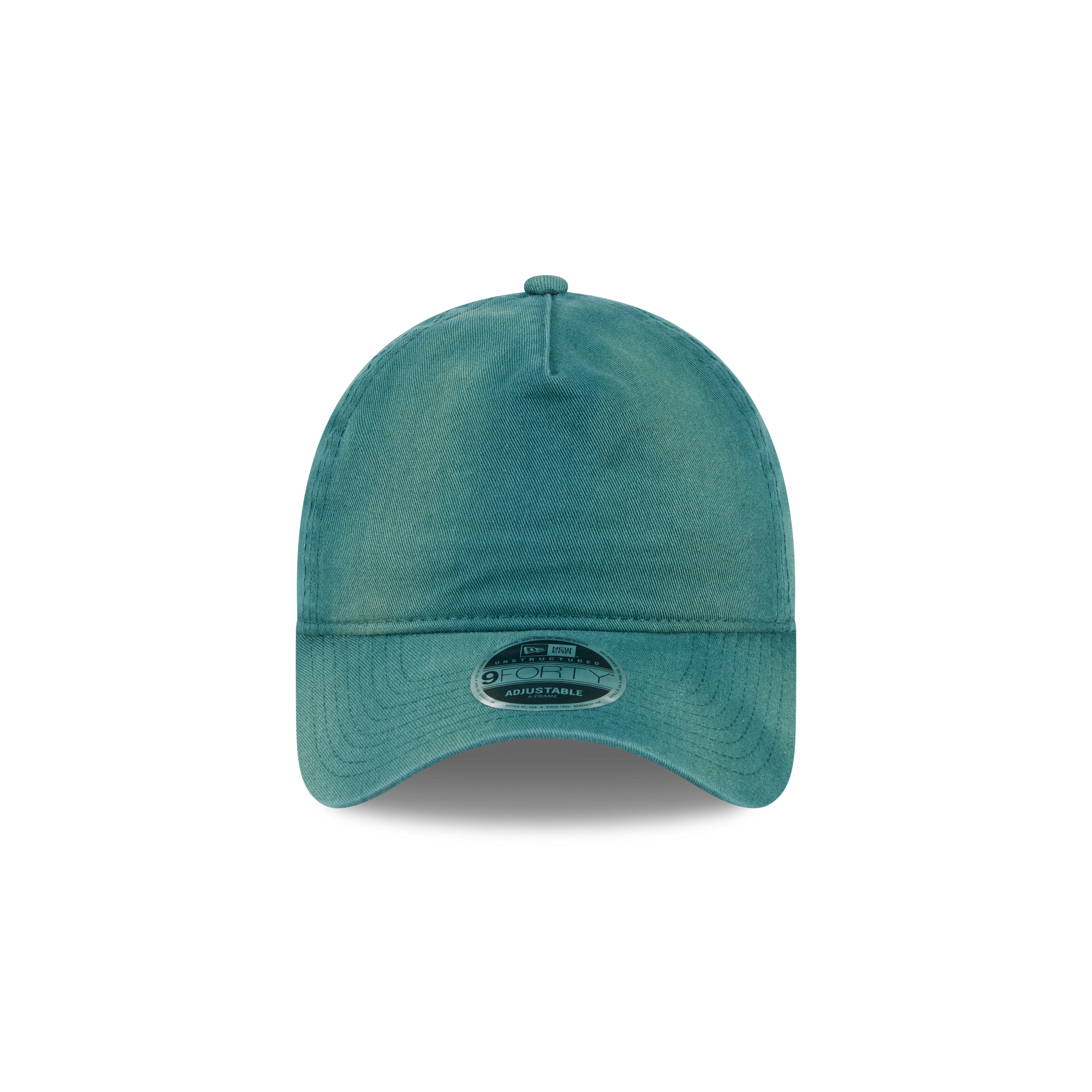 New Era Branded Washed Pine Needle Green 9FORTY A-Frame Unstructured Snapback Hat