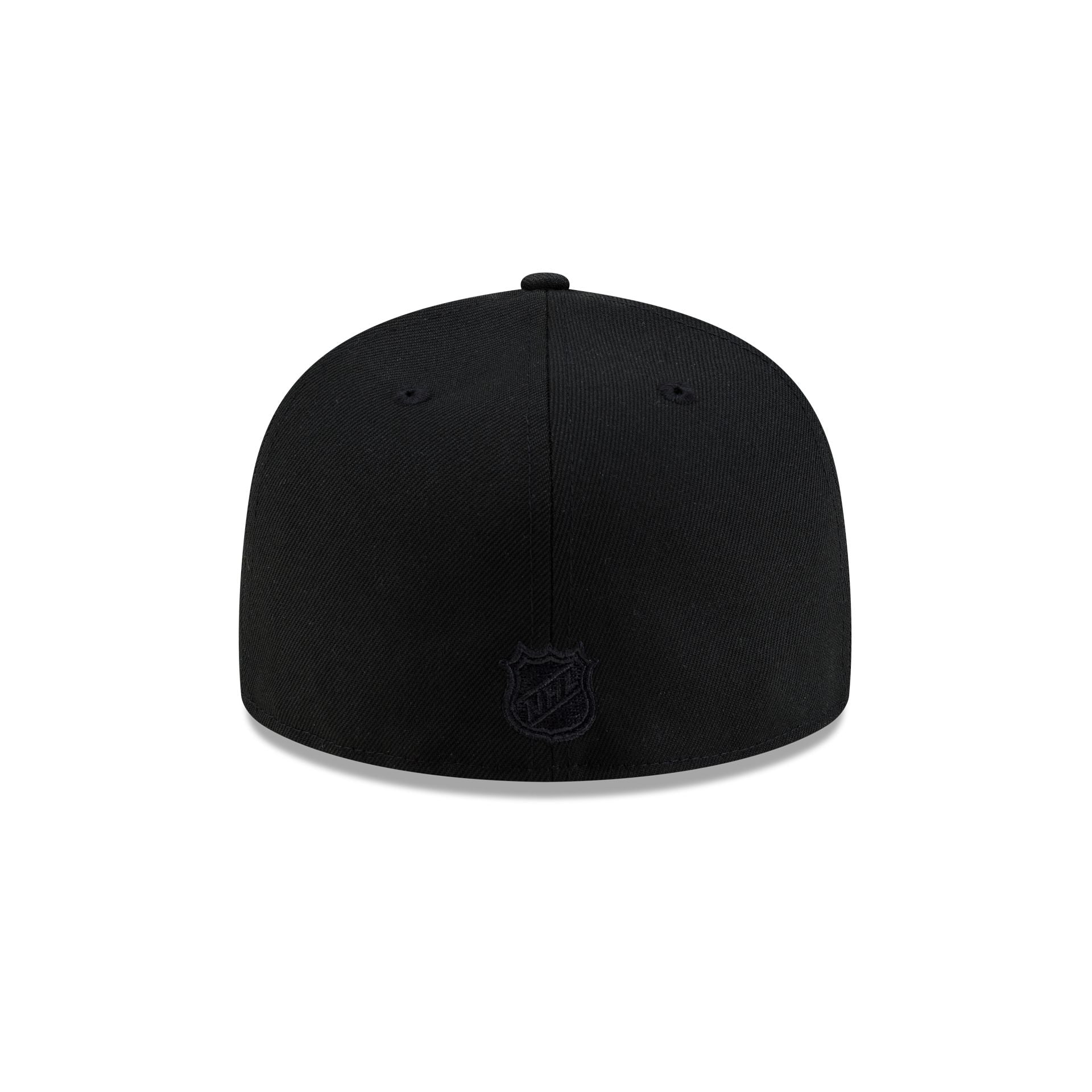 Chicago Blackhawks Black on Black 59FIFTY Fitted Hat