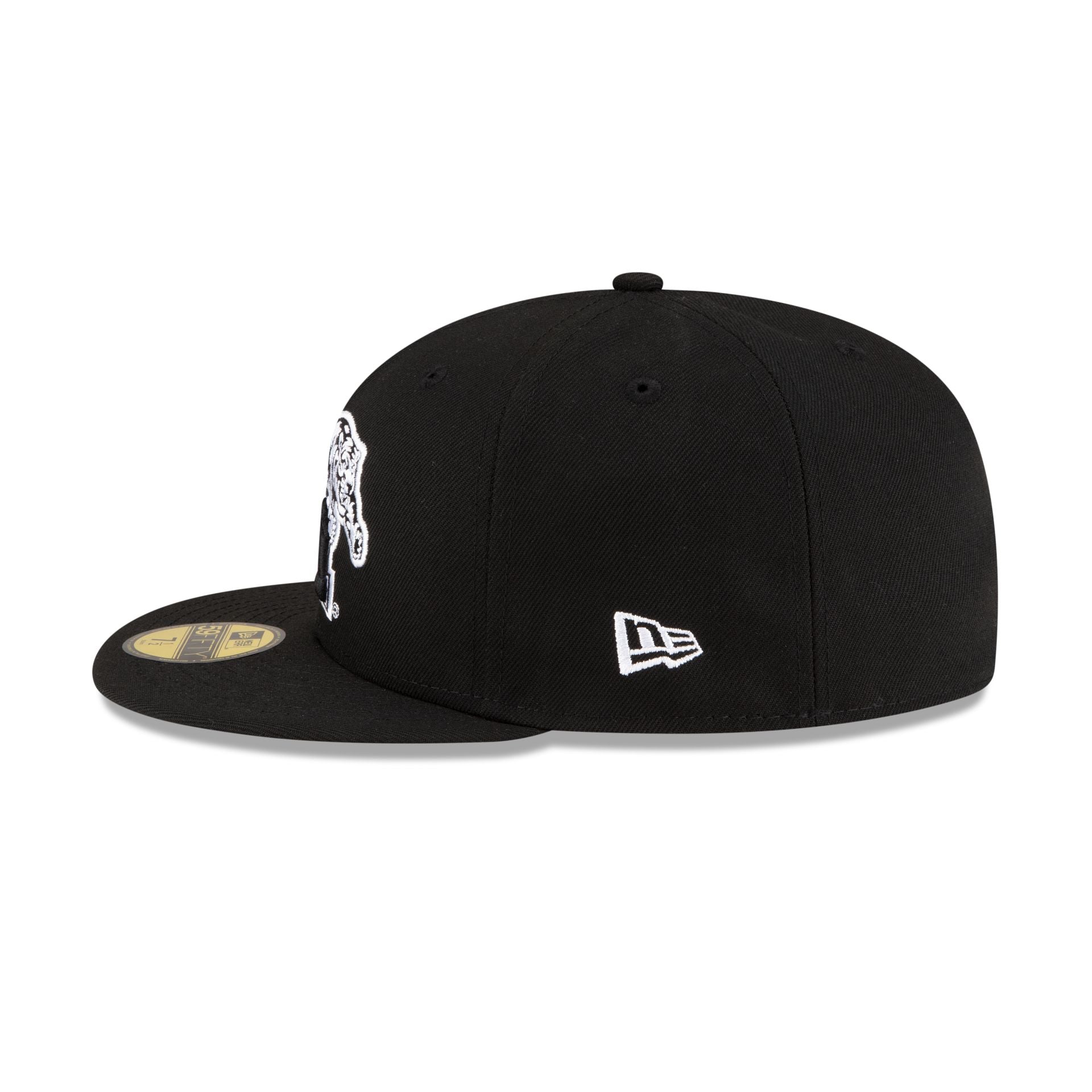 Memphis Tigers Black & White 59FIFTY Fitted Hat