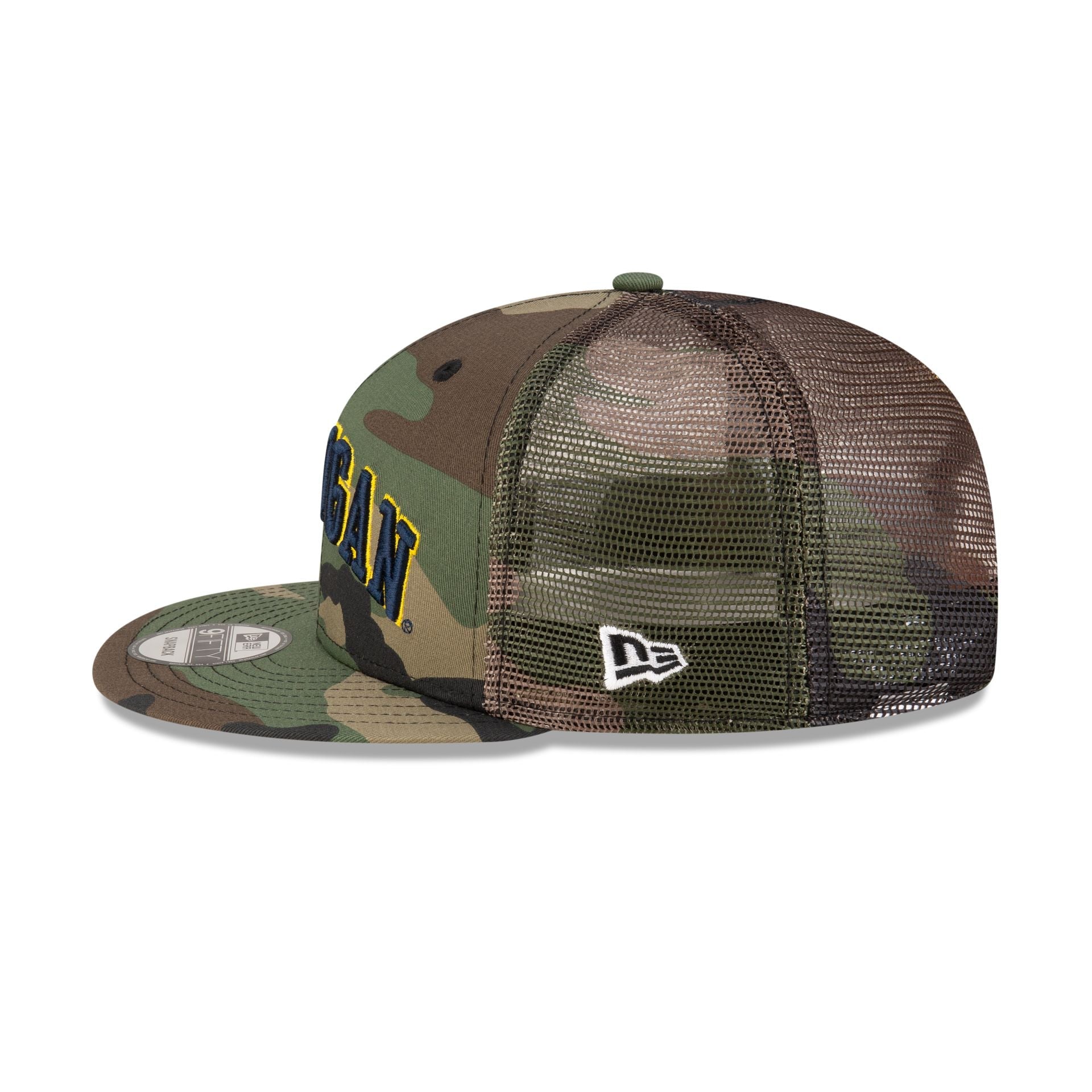 Michigan Wolverines Camo 9FIFTY Trucker Hat