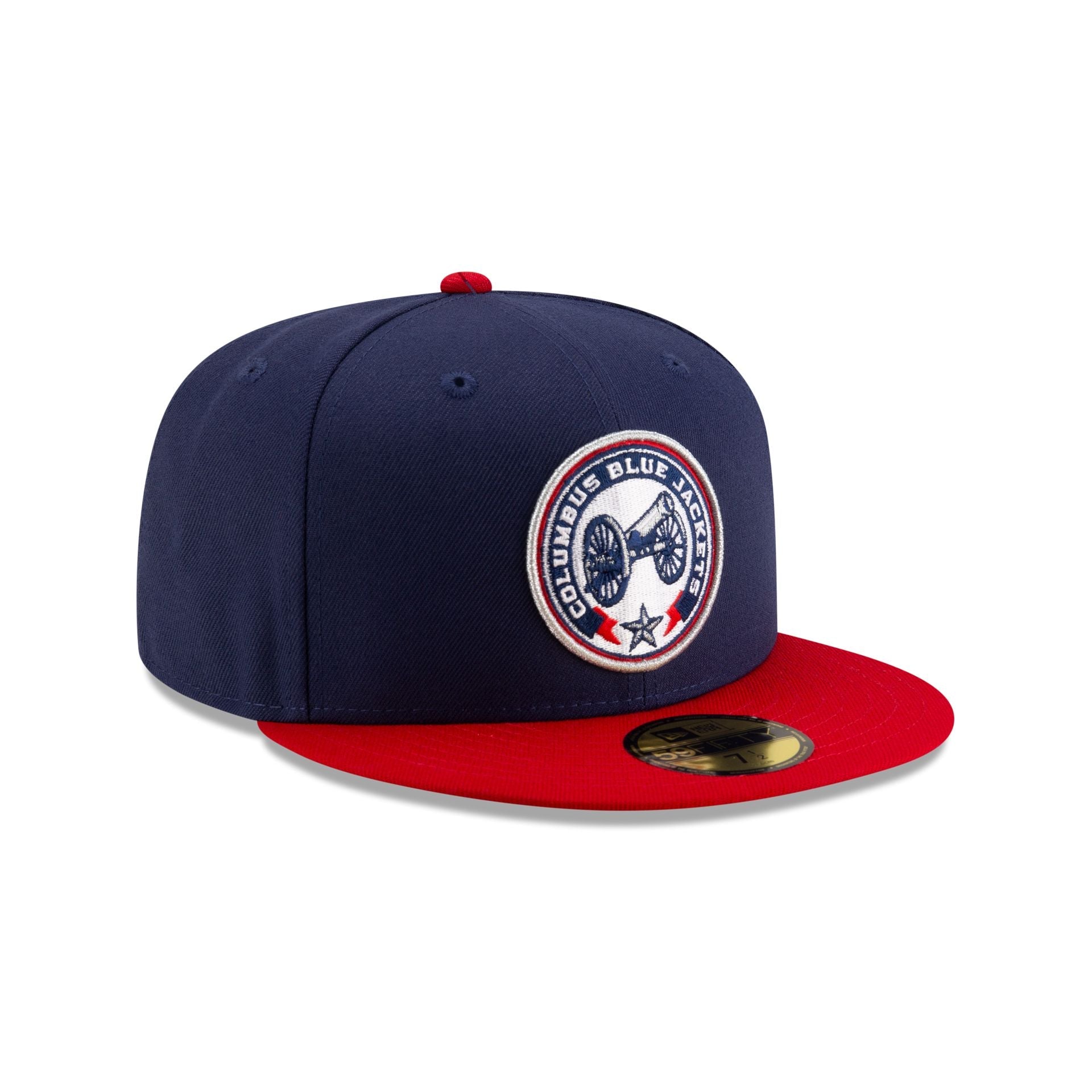 Columbus Blue Jackets Navy & Scarlet 59FIFTY Fitted Hat