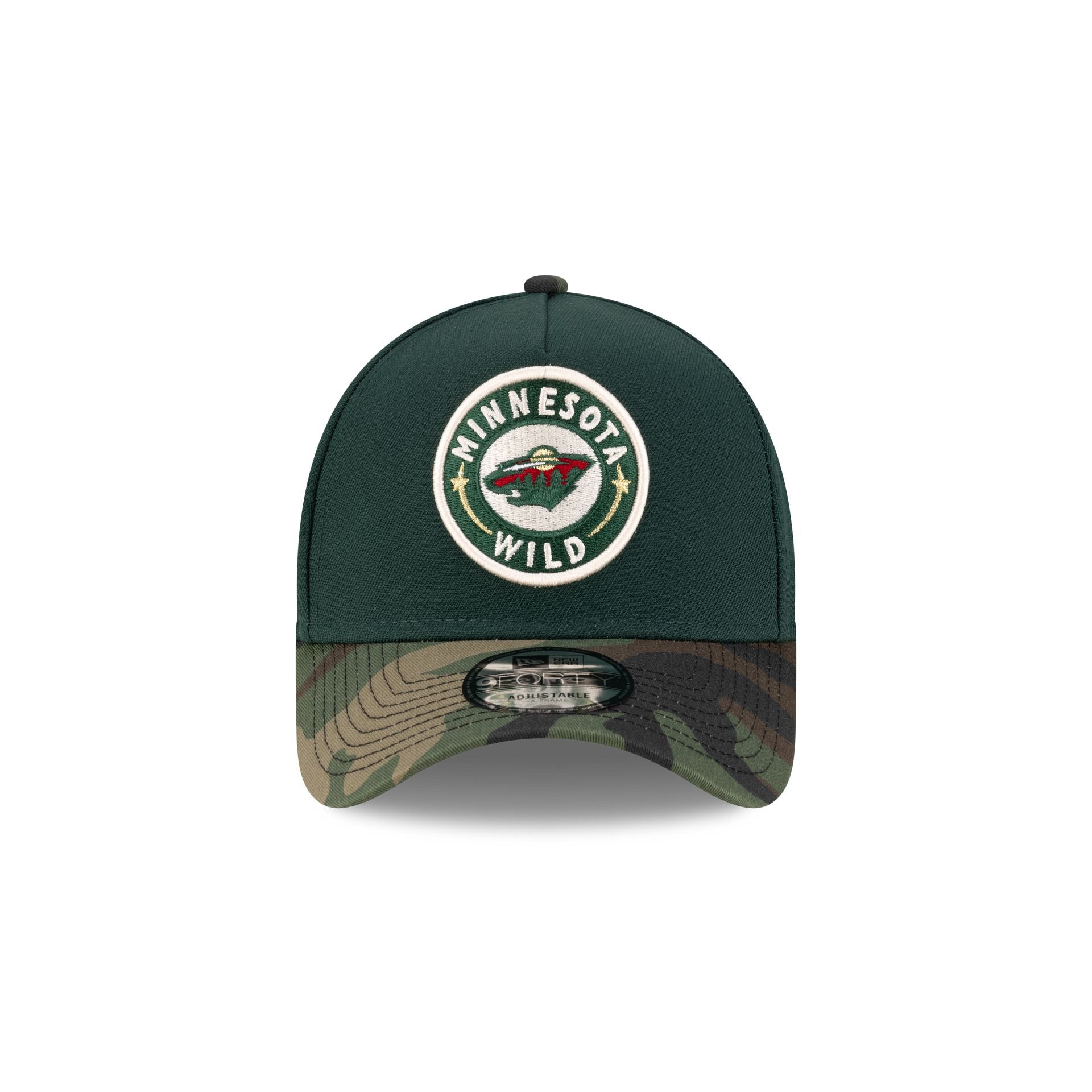 Minnesota Wild Camo Visor 9FORTY A-Frame Snapback Hat