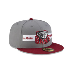 Alabama Crimson Tide Gray Cardinal 59FIFTY Fitted Hat