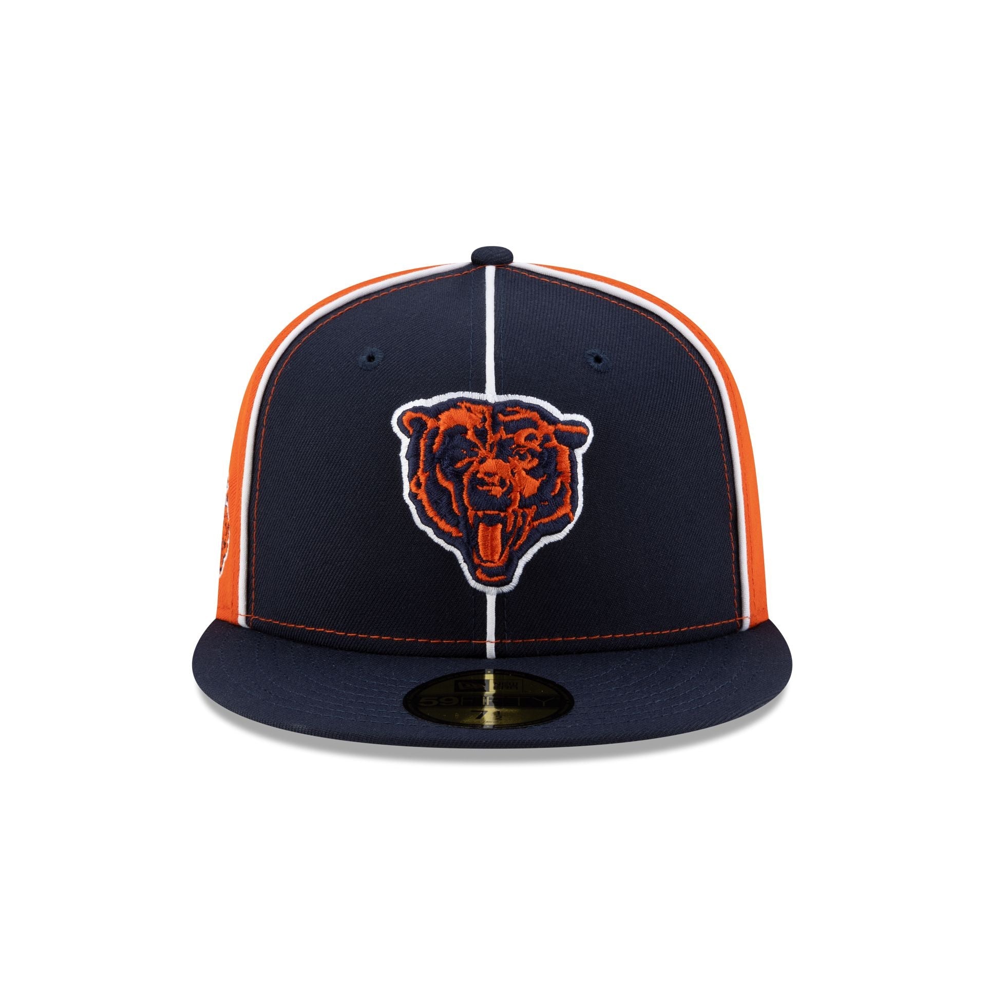 Chicago Bears Two-Tone Pinwheel 59FIFTY Fitted Hat