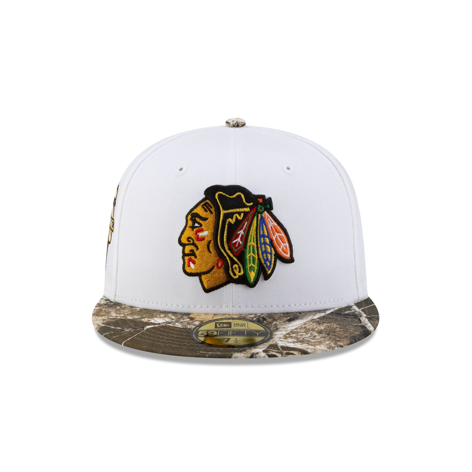 Chicago Blackhawks Realtree Visor 59FIFTY Fitted Hat