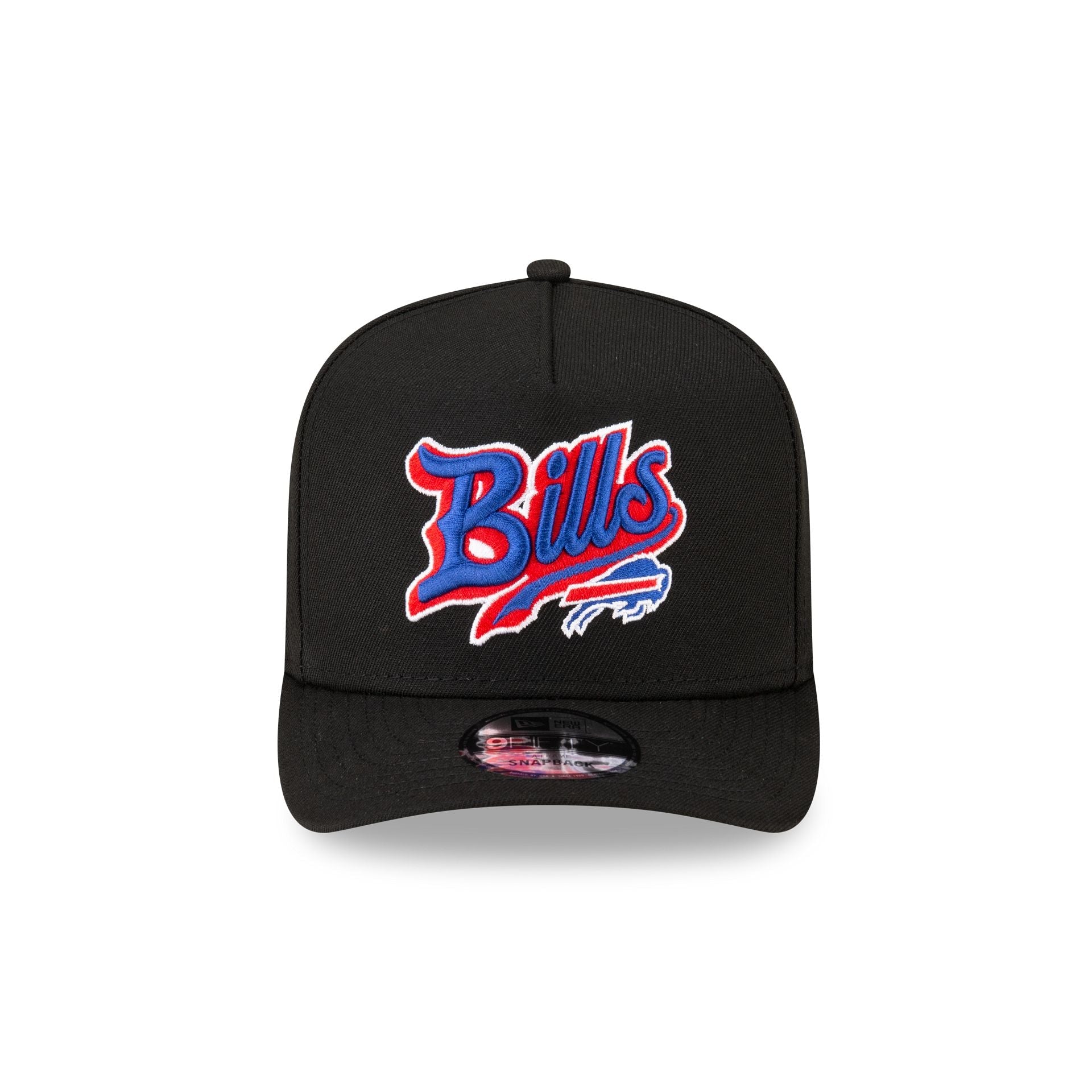 Born x Raised x Buffalo Bills Script Black 9FIFTY A-Frame Snapback Hat