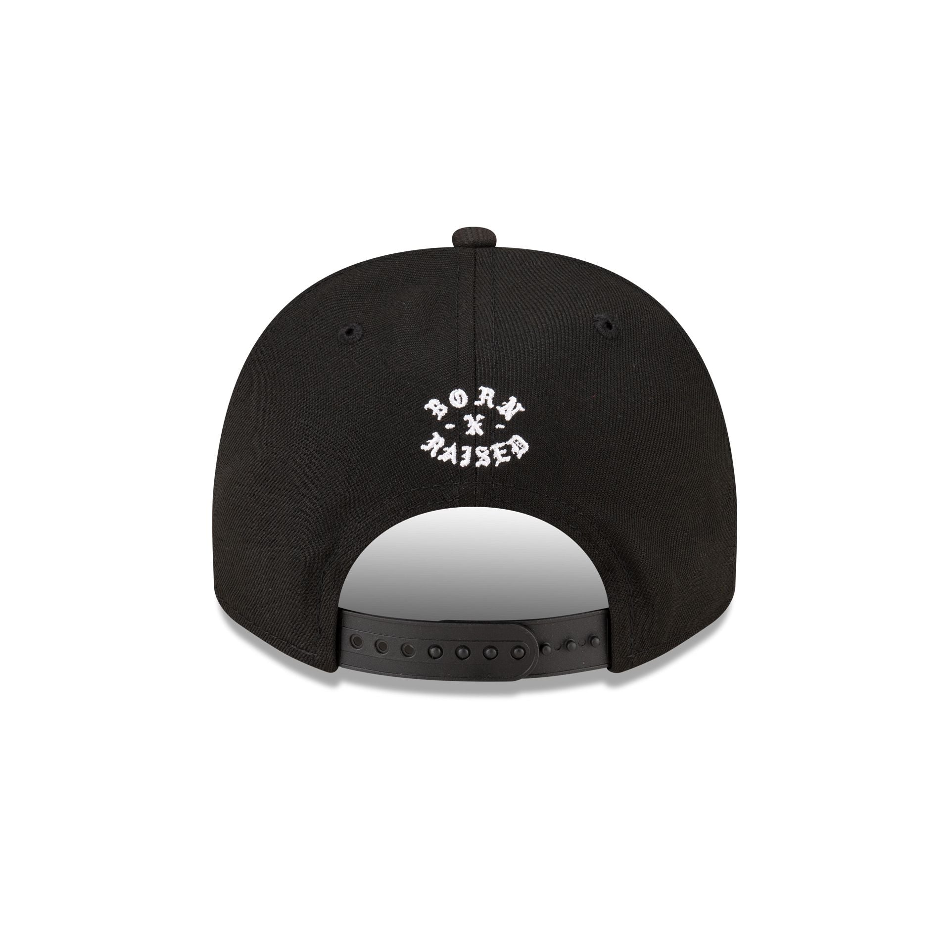 Born x Raised x Minnesota Vikings Script Black 9FIFTY A-Frame Snapback Hat