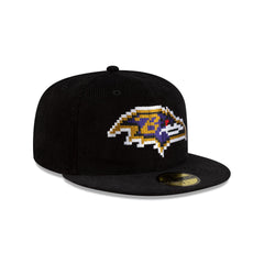 Just Caps NFL Pixelated Baltimore Ravens 59FIFTY Fitted Hat