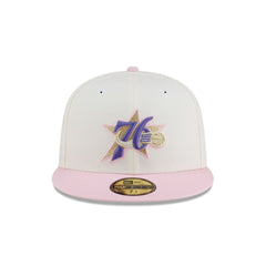 Just Caps Chrome Pink Philadelphia 76ers 59FIFTY Fitted Hat
