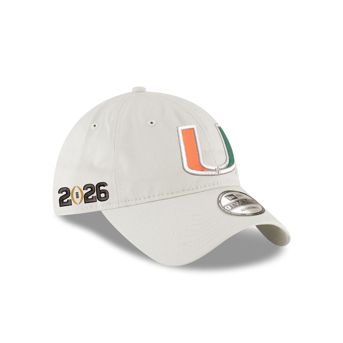 Miami Hurricanes Stone 9TWENTY Adjustable Hat