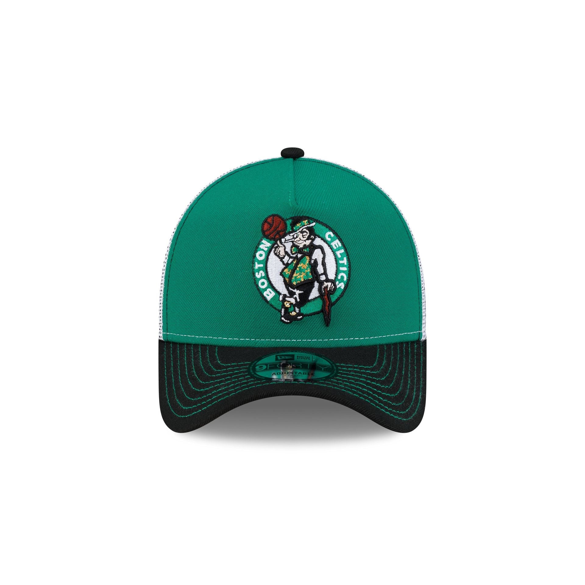 Boston Celtics Hardwood Classics 2000s Contrast Stitch 9FORTY A-Frame Trucker Hat