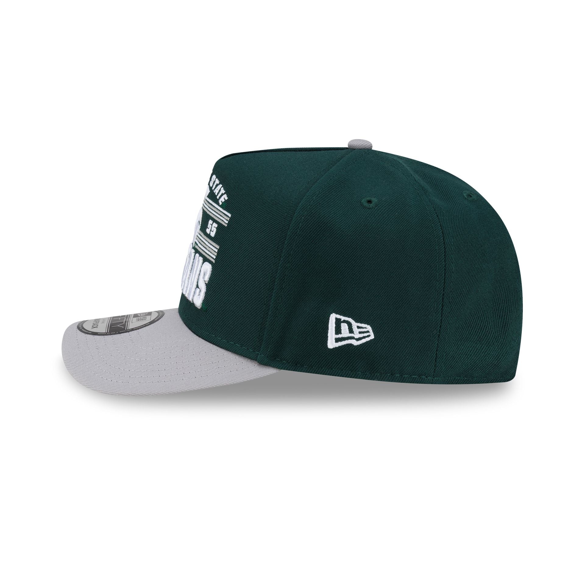Michigan State Spartans College Stripe 9FIFTY A-Frame Snapback Hat