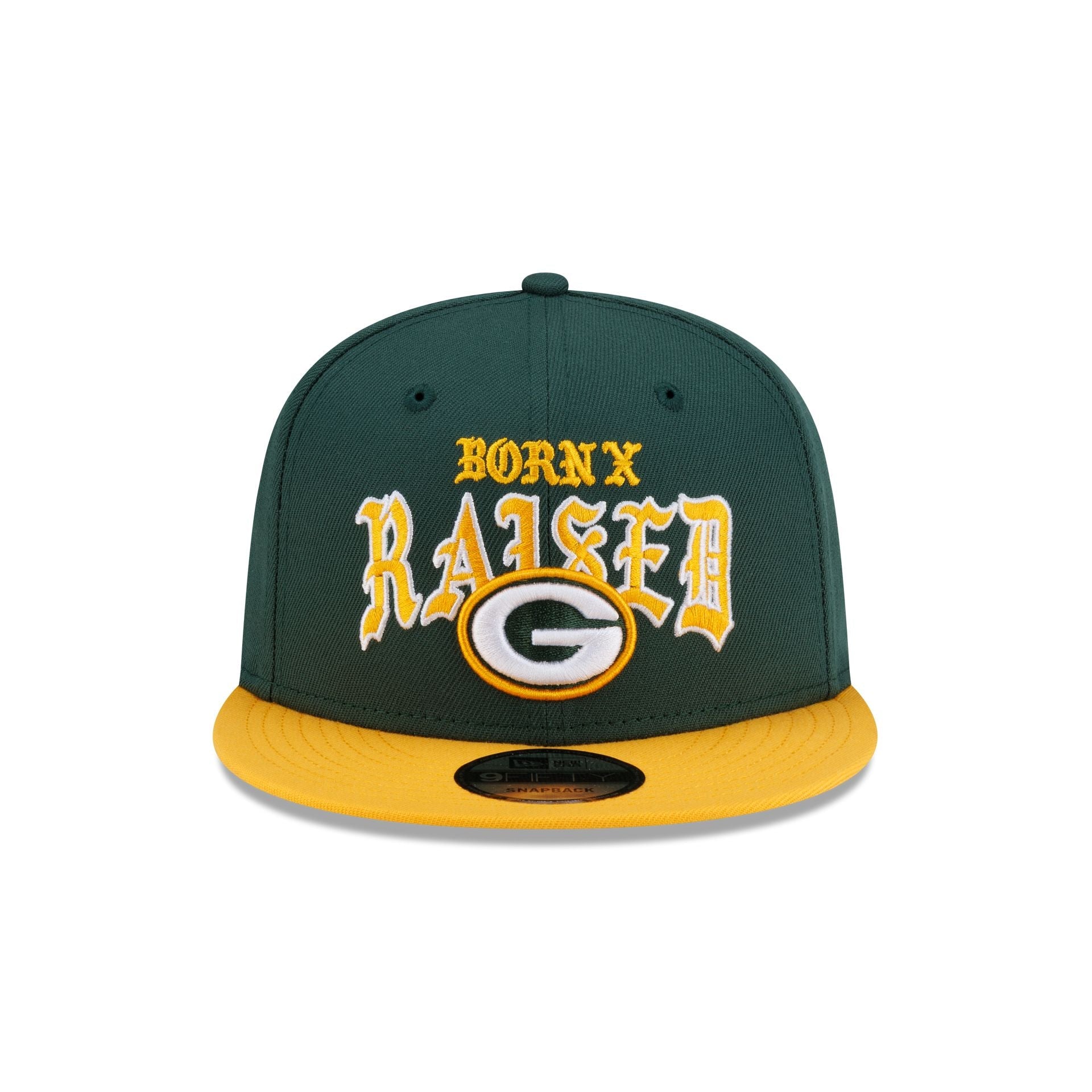 Born x Raised x Green Bay Packers Two-Tone 9FIFTY Snapback Hat
