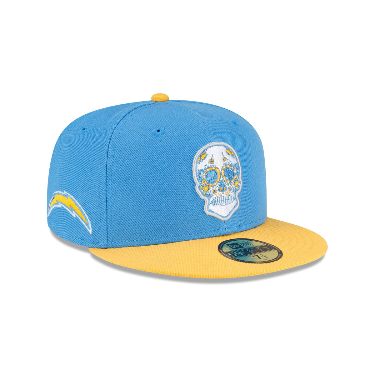Los Angeles Chargers Sugar Skull 59FIFTY Fitted Hat