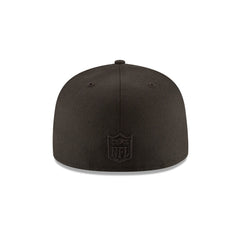Chicago Bears Black On Black 59FIFTY Fitted Hat