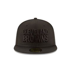 Cleveland Browns Black On Black 59FIFTY Fitted Hat